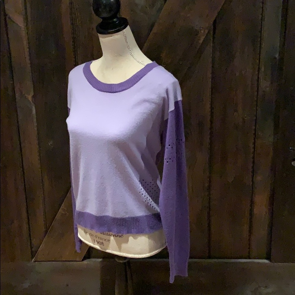 Triple flip long sleeve top
